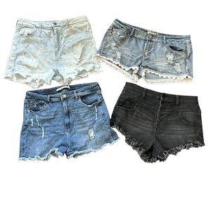 Wholesale Bundle Lot Of Juniors Shorts Size 15 Spring Summer Casual Daisy Flower